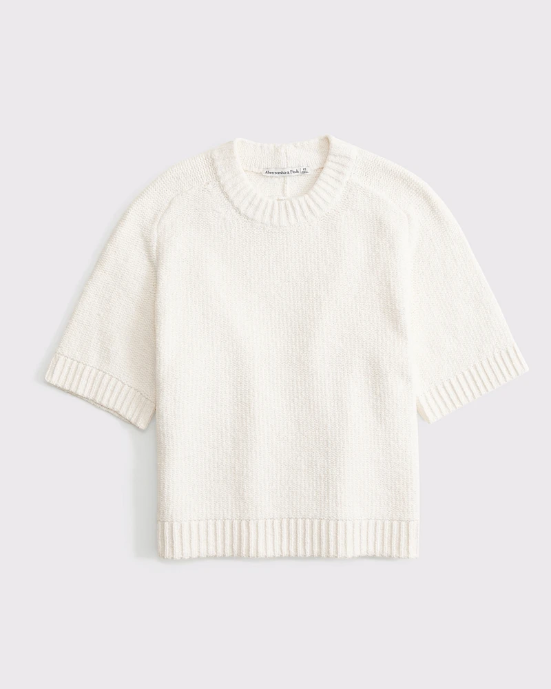 The A&F Madeline Textural Crew Sweater Tee