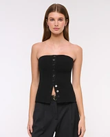 Ottoman Button-Through Tube Top
