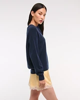 Merino Wool-Blend Henley Sweater