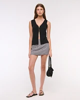 V-Neck Cutaway Sweater Vest