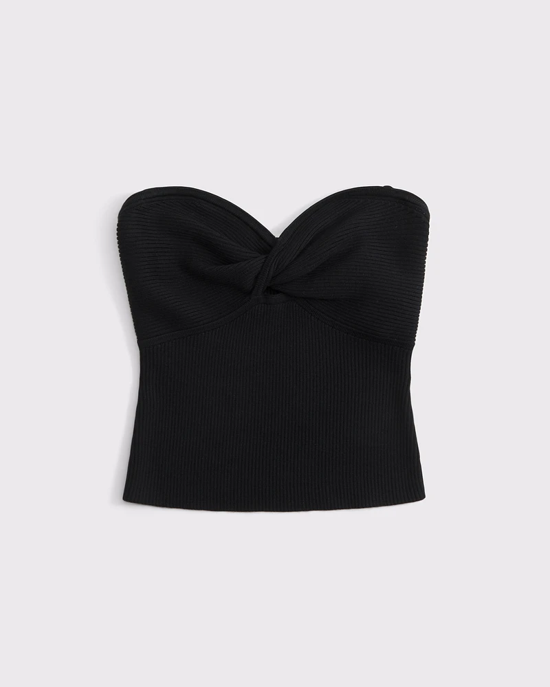 Twist Sweater Tube Top