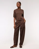 The A&F Madeline Textural Crew Sweater Tee