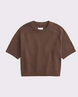 The A&F Madeline Textural Crew Sweater Tee