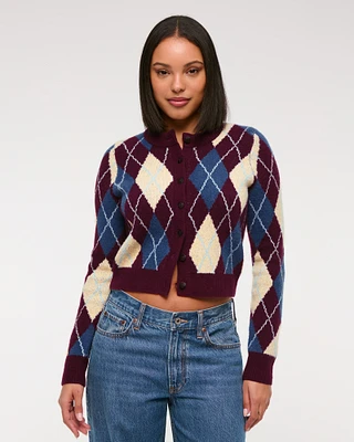 Shrunken Crew Cardigan
