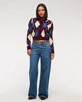 Shrunken Crew Cardigan