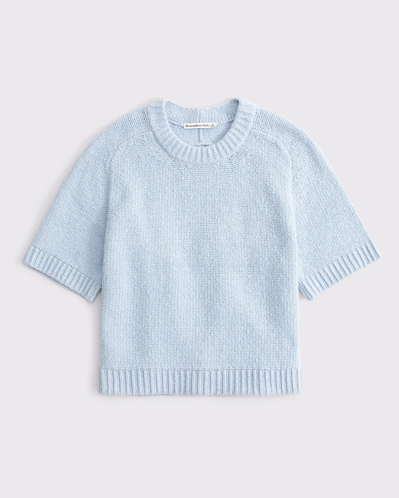 The A&F Madeline Textural Crew Sweater Tee