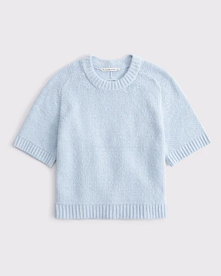 The A&F Madeline Textural Crew Sweater Tee