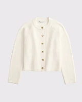Ribbed Crew Cardigan