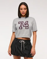 The A&F Madeline Textural Crew Sweater Tee