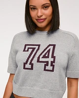 The A&F Madeline Textural Crew Sweater Tee