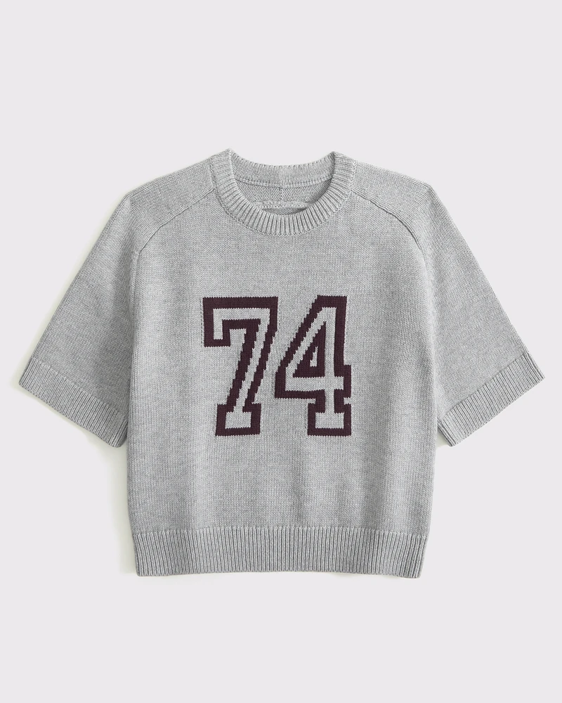 The A&F Madeline Textural Crew Sweater Tee