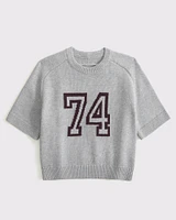 The A&F Madeline Textural Crew Sweater Tee