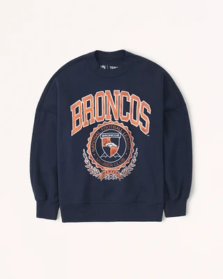 Denver Broncos Graphic Oversized Sunday Crew