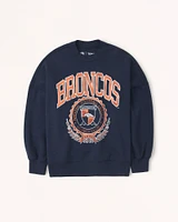 Denver Broncos Graphic Oversized Sunday Crew