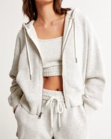 Essential Ribbed Sunday Hooded Full-Zip