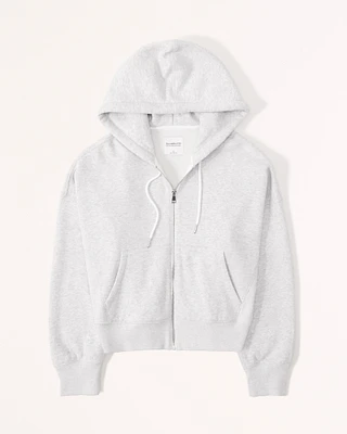 Essential Ribbed Sunday Hooded Full-Zip