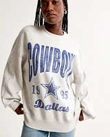 Dallas Cowboys Graphic Oversized Sunday Crew