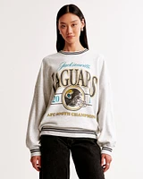 Jacksonville Jaguars Graphic Oversized Sunday Crew