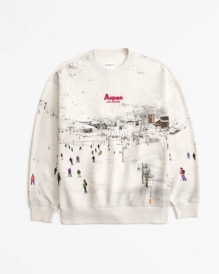 Ski Destination Vintage Sunday Crew