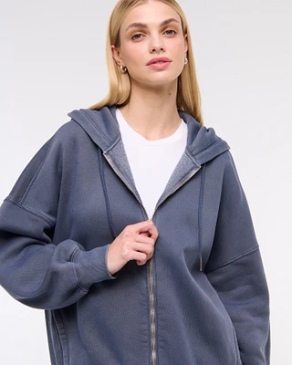 Essential Oversized Sunday Hooded Full-Zip