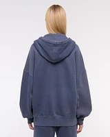 Essential Oversized Sunday Hooded Full-Zip