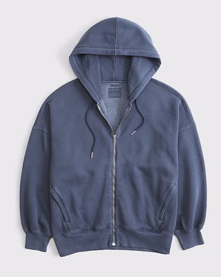 Essential Oversized Sunday Hooded Full-Zip