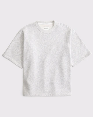 Oversized Short-Sleeve Fleece Tee