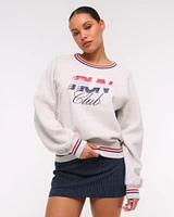 Sporty Graphic Crew