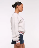 Sporty Graphic Crew