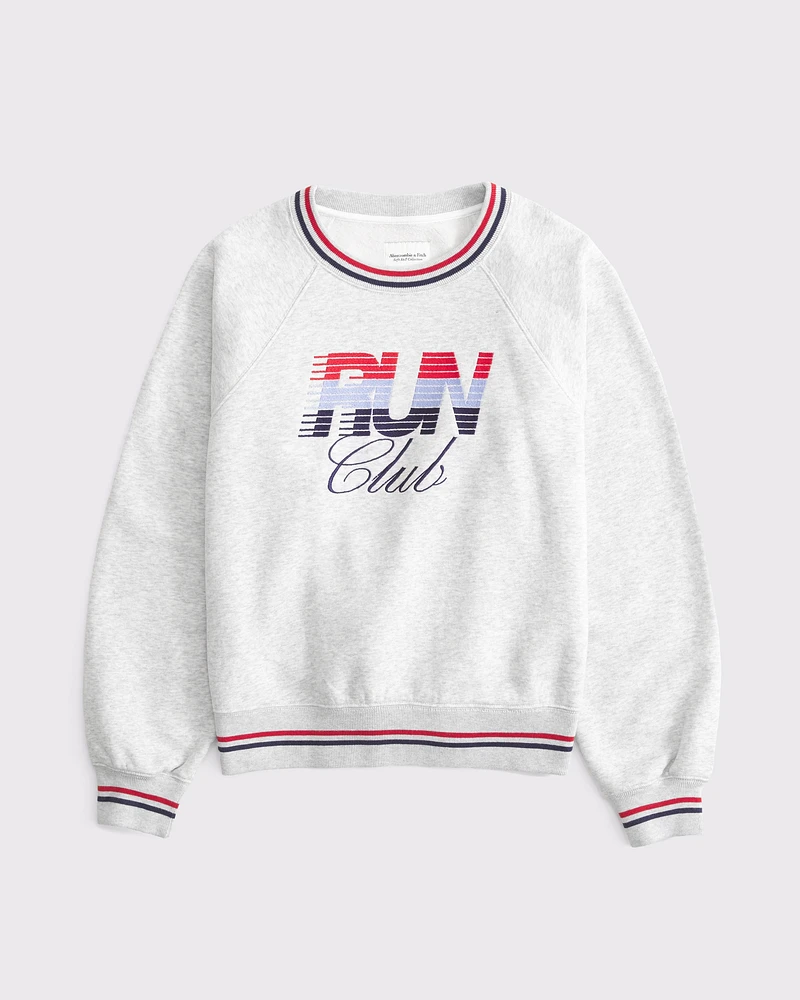 Sporty Graphic Crew