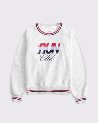Sporty Graphic Crew