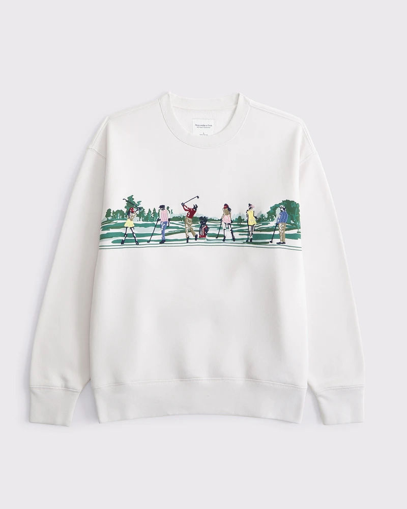 Golf Graphic Oversized Sunday Crew