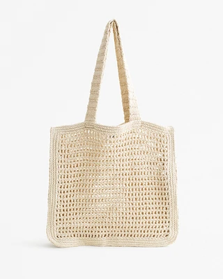 Crochet-Style Tote Bag