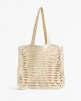 Crochet-Style Tote Bag