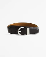 Leather Circle Buckle Belt