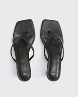 Thong Kitten Heel Sandals