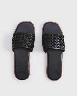 Woven Slide Sandals