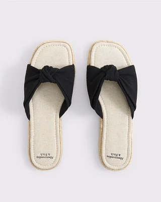 Espadrille Slide Sandals