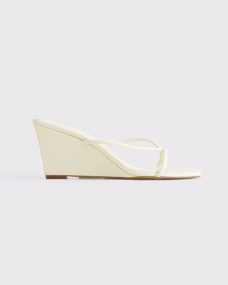 Thong Strappy Wedge Sandals