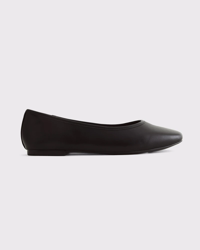 Vegan Leather Balletic Flats