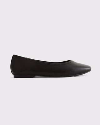 Vegan Leather Balletic Flats