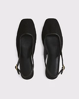 Slingback Crochet-Style Flats