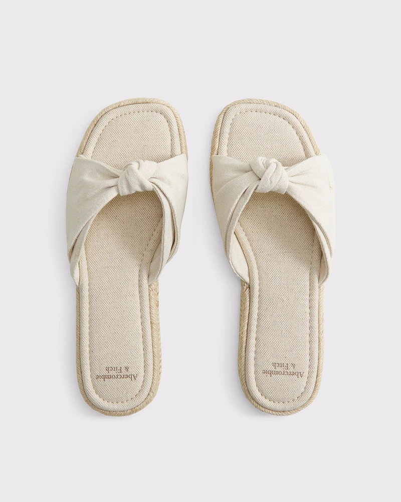 Knotted Slide Sandals