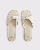 Knotted Slide Sandals