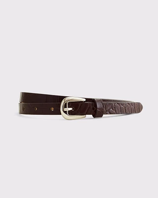 Rounded Skinny Belt