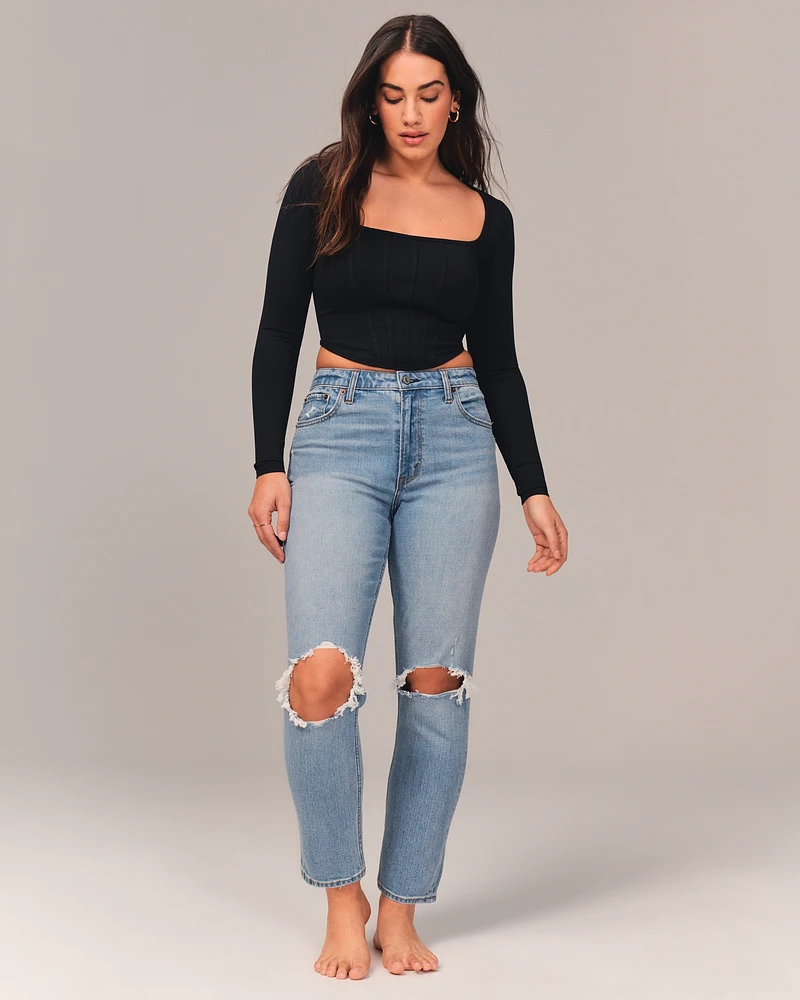 Curve Love High Rise Mom Jean