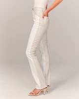 Mixed Fabric Ultra High Rise 90s Slim Straight Jean
