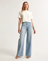 High Rise Wide Leg Jean