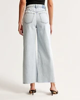 High Rise Cropped Wide Leg Jean