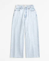 High Rise Cropped Wide Leg Jean